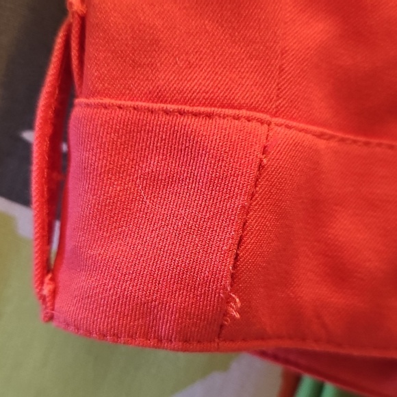 Vibrant Orange Cropped Jeans for Women - Picture 11 of 13